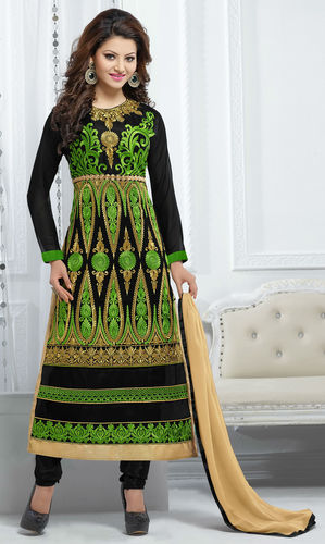 Urvashi Rautela Black Party Wear Suit (Jugni 19)